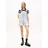 Tommy Hilfiger Kurzoverall TOMMY JEANS "MIA DUNGAREE SHORT EXT BJ6014", Damen, Gr. L (40), N-Gr, denim light, Denim/Jeans, Obermaterial: 100% Baumwolle, unifarben, relaxed fit kurz, Overalls Kurzoverall, im lässigen Latzhosen-Design