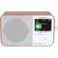CR-M30DAB-R Radio mit Bluetooth, integriertem Akku & 6,1cm Farbdisplay, Roségold-Weiß