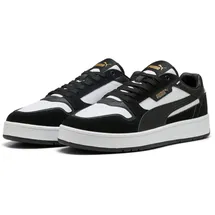 Puma Court Classic Street Suede Sneaker 01 white/black/gold 43