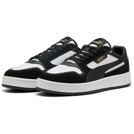 Puma Court Classic Street Suede Sneaker 01 white/black/gold 43