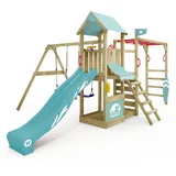 Wickey Spielturm Smart Baboon Pastellblau