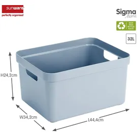 SUNWARE Aufbewahrungsbox Sigma Home 32 l blaugrau