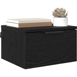 vidaXL Nachttisch 2 pcs Schwarz Eichen-Optik 34 x 30 x 20 cm