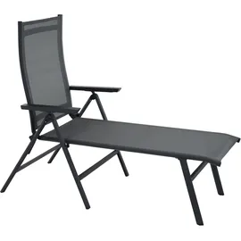 Siena Garden Tauro Klappliege 182 x 69 x 113 cm Grau