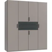 WIMEX Drehtürenschrank Digit 180 x 208 x 58 cm Grau