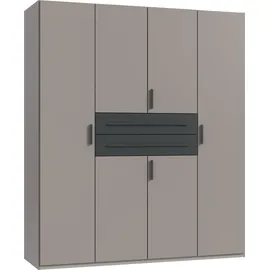 WIMEX Drehtürenschrank Digit 180 x 208 x 58 cm Grau