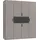WIMEX Drehtürenschrank Digit 180 x 208 x 58 cm Grau