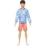 Mattel Barbie Fashionistas Ken mit blauem und pinkem Sweate (HRH24)