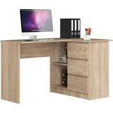 akord furniture factory AKORD B16 rechts Sonoma-Eiche mit B124 x H77 x T85 cm - Braun