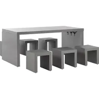 Beliani Taranto Set 6-tlg. Grau