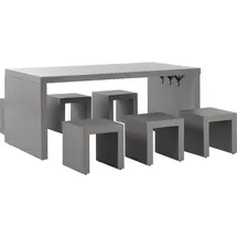 Beliani Taranto Set 6-tlg. Grau