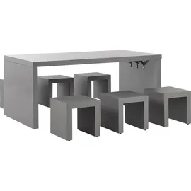 Beliani Taranto Set 6-tlg. Grau