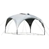 weCamp Sunshade Pavillon 3,5 x 3,5 m Grau/Weiß