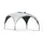 weCamp Sunshade Pavillon 3,5 x 3,5 m Grau/Weiß