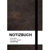 LIWI Literatur- und Wissenschaftsverlag Notizbuch A5 punktiert - 100 Seiten 90g/m2 - Soft Cover Schwarz