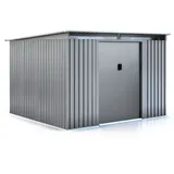 Gerätehaus Aus Metall Mit Flachdach "texas" - 6,29 M2 - Grau