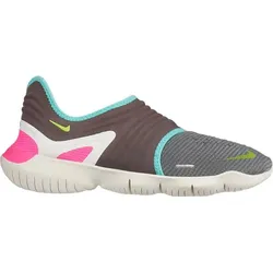 NIKE Damen Laufschuhe "Free Run Flyknit 3.0", GUNSMOKE/VOLT-AURORA GREEN, 40