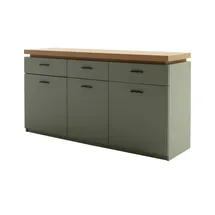 MCA Furniture Sideboard 156 x 83 x 44 cm Salbei grün