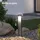 doporro Wegeleuchte Aluminium Edelstahl Glas 6x6x40 cm 5W LED wetterfest IP65 silber