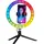 Grundig LED Ringlicht mit Stativ - 150 LEDs, Handystativhalter, USB, Verstellbar, Farb- und Helligkeitsmodi