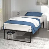 Vounot - Bettgestell 90x190 cm Metallbett mit Lattenrost und Stauraum unter dem Bett