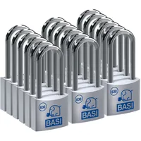 Basi - Vorhangschloss - SET - 18x VHS 630H - 40 mm - Gleichschließend - Bügelhöhe - 40 mm - inkl. 2 Schlüssel pro Schloss - Aluminiumgehäuse