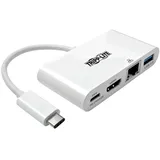 Eaton Power Quality Eaton USB-C Multiport Adapter - HDMI USB 3.0 Port, GbE 60W PD Charging, HDCP White (USB-C), Dockingstation + USB Hub, Weiss