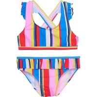 Color Kids - Bikini Summer Stripes mit Röckchen in diva pink, Gr.122,