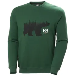 Sweatshirt "GRAPHIC" - XS - grün