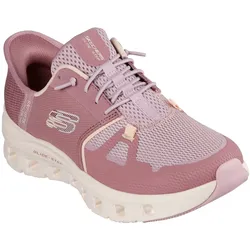 Slip-On Sneaker SKECHERS "GLIDE-STEP PRO", Damen, Gr. 36, lila (dunkelmauve), Textil, Synthetik, sportlich, Schuhe Sneaker, Trekkingschuh, Slipper, Freizeitschuh mit Slip-Ins Funktion