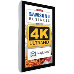 Digitales Info-Display 55",4K UHD (Wandmontage) schwarz  - Digital Signage Poster Made in EU