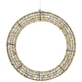 KAEMINGK GMBH LED Lichterkranz Metall Ø58 cm Schwarz