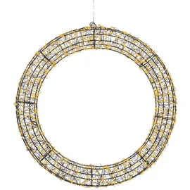 KAEMINGK GMBH LED Lichterkranz Metall Ø58 cm Schwarz