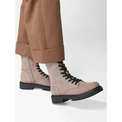 Schnürboots - Damen - rosa