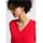 STREET ONE Jersey-Top mit Häkeldetails - Rot