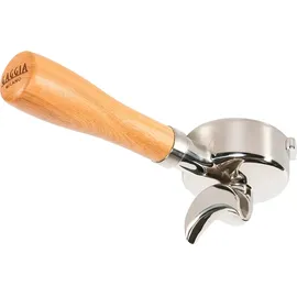 Gaggia Edelstahl Siebträger mit Griff aus Eschenholz 58 mm