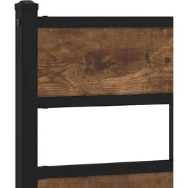 vidaXL Metallbett 140 x 190 cm Brown