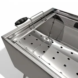 Grillpeter Mangal Kairat Schaschlikgrill Edelstahl rostfrei Grill mit Grillrost