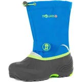 TROLLKIDS Kinder Winter Schuhe Telemark Xt Mittelblau/ Vipergrün blau|grün 27