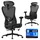 Songmics Bürostuhl Polyester Schwarz