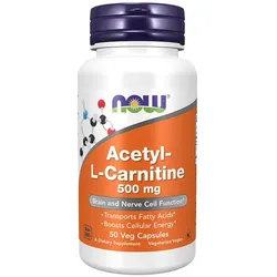 Now Foods Acetyl-L-Carnitine 500 mg (50 veg.Kapseln)