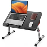 Höhenverstellbarer Betttisch 4 Winkel 17 Zoll Laptop 60x40cm Sofa Frühstück