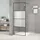 vidaXL Duschwand für Walk-In Dusche Schwarz 80x195 cm ESG Halbmattiert