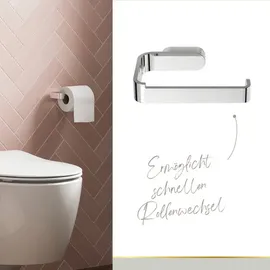 Lenz Toilettenpapierhalter Aura in Chrom, – Ohne Deckel