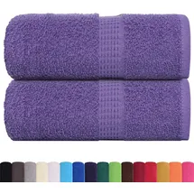 vidaXL Seiftücher 2 Stk. Lila 30x30 cm 360 g/m2 100% Baumwolle