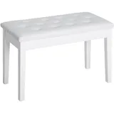 Homcom Klavierhocker Gummiholz Kunstleder