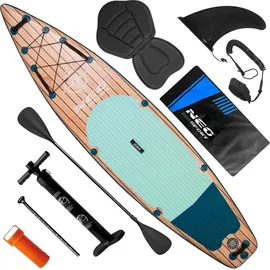 Neo-Sport Stand Up Paddle Board 350 x 81 x 15 cm Blau/Braun