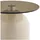 VCM ebuy24 Beistelltisch,, Ravello aus Glas Ø40cm | Beige - Beige