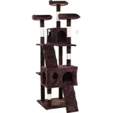 Estexo Kratzbaum Katzenbaum Katzenkratzbaum 170 cm Kletterbaum Spielbaum Braun