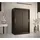 abiks möbel Schwebetürenschrank RIFLO WAVE 120 x 200 x 62 cm Schwarz